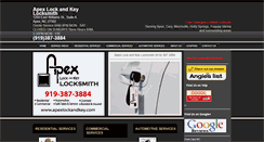 Desktop Screenshot of apexlockandkey.com