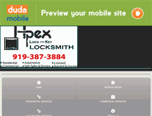 Tablet Screenshot of apexlockandkey.com